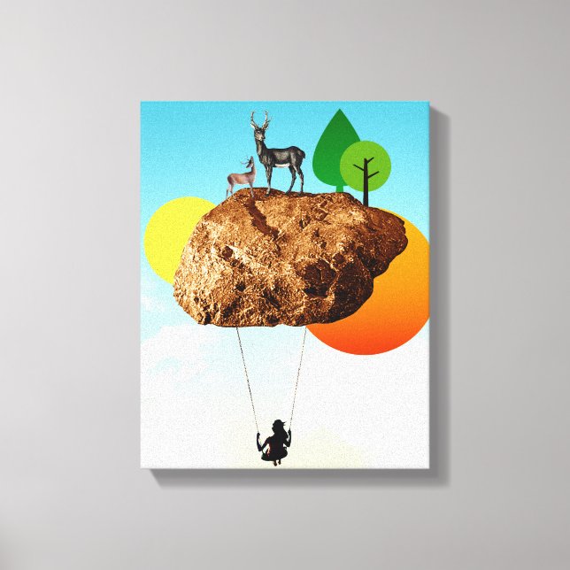 Der Fels unserer Existenz Leinwanddruck (Vorderseite)