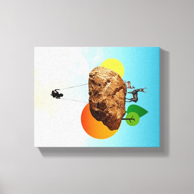 Der Fels unserer Existenz Leinwanddruck (Vorderseite)