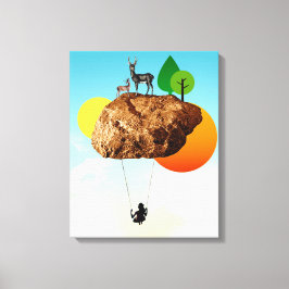 Der Fels unserer Existenz Leinwanddruck