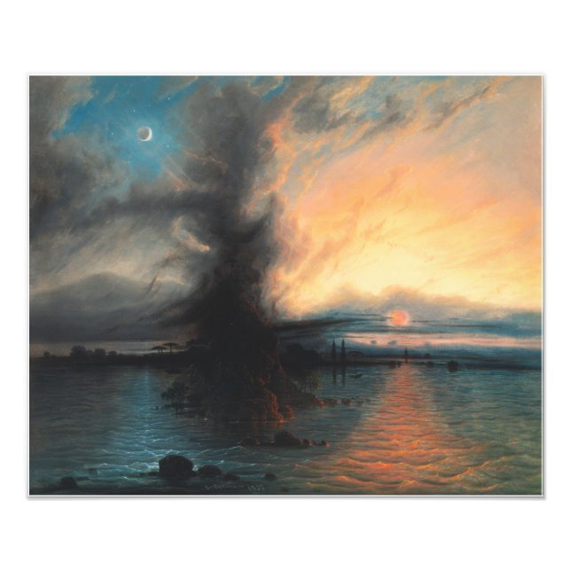 Der Felsen der Rettung (1837) von Samuel Colman Fotodruck (Vorne)