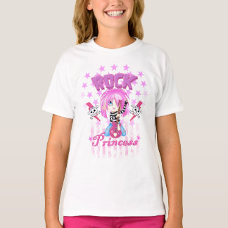 Der Felsen-Stern-Prinzessin-Shirt des Mädchens T-Shirt