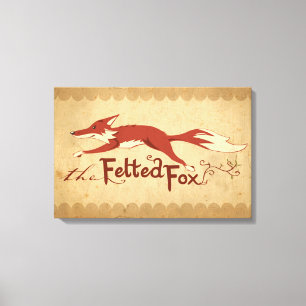 Der Felted Fox Leinwanddruck