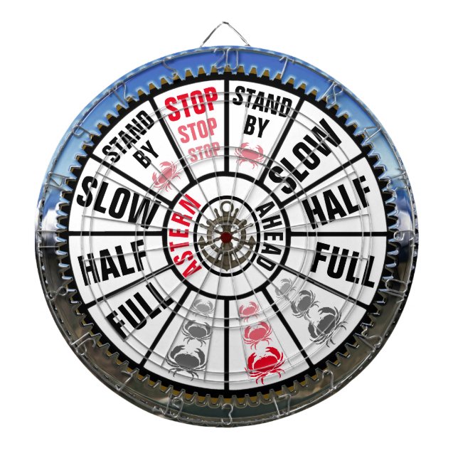 Der Fernschreiber-nautischthemenorientiertes des Dartscheibe (vorne)