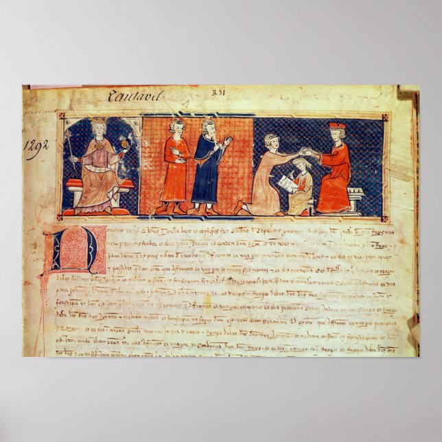 Der Feudalherrn predigt seinen Predigt Poster (Vorne)