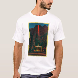 Der Feuer-Fall vom Gletscher-Punkt T-Shirt