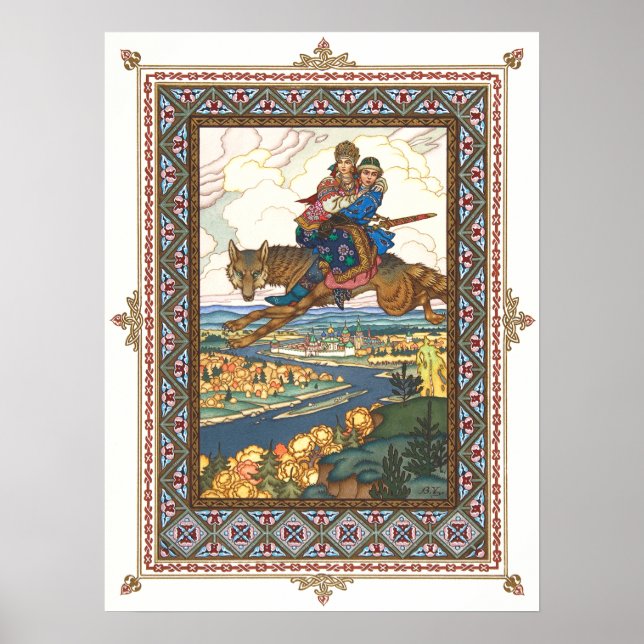 Der Feuervogel von Boris Zvorykin Poster (Vorne)