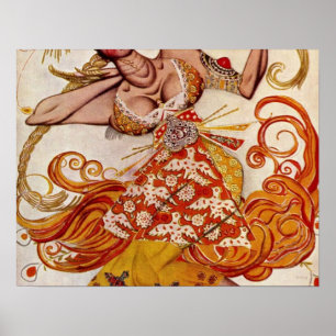 Der Feuervogel von Leon Samoilovitch Bakst Poster