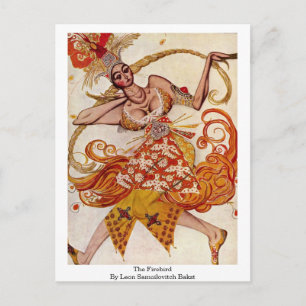 Der Feuervogel von Leon Samoilovitch Bakst Postkarte