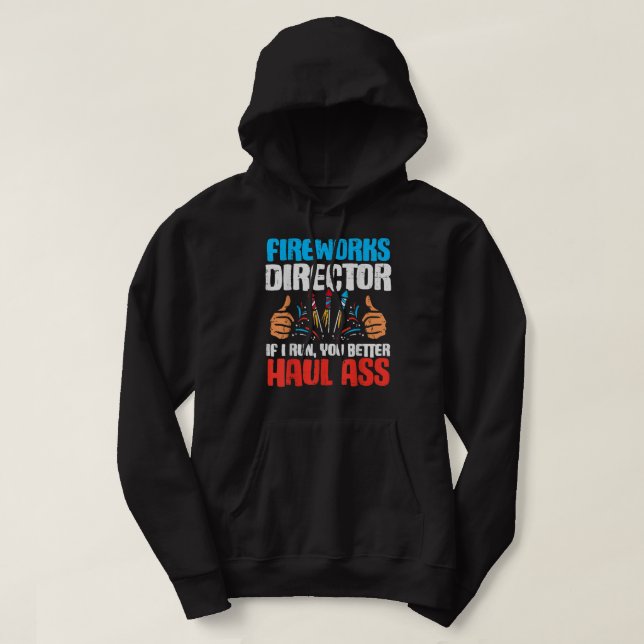 Der Feuerwerksdirektor, den ich leite, führt Sie z Hoodie (Design vorne)