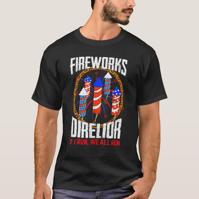 Der Feuerwerksdirektor, den ich leite, führt Sie z T-Shirt (Vorderseite)