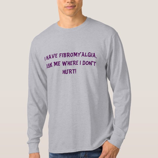 Der Fibromyalgia-T-Shirt der Männer T-Shirt (Vorderseite)