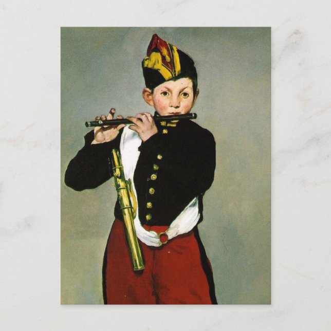 Der Fifer von Edouard Manet Postkarte (Vorderseite)