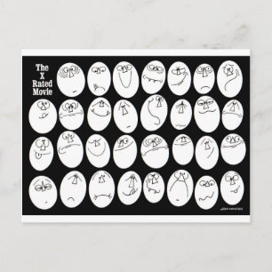 Der Film mit Rx-Rating Postkarte