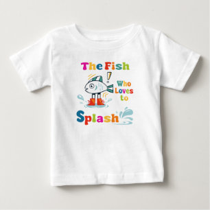 Der Fisch, der Lieben zu spritzen Baby T-shirt