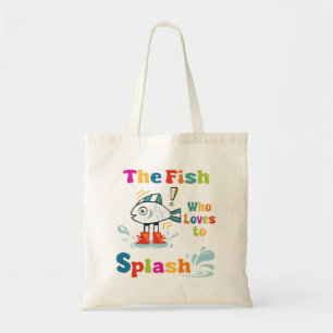 Der Fisch, der Lieben zu spritzen Tragetasche