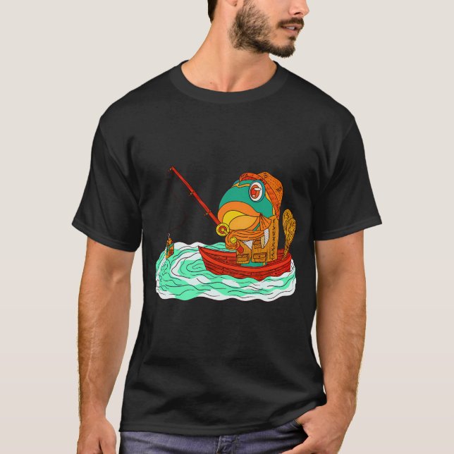 Der Fisch, der zum Fischer wurde T-Shirt (Vorderseite)