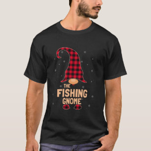 Der fischende Weihnachtszwergen-Pyjama T-Shirt