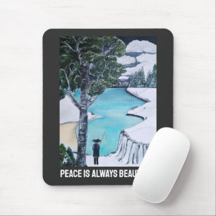 Der Fischer Gemälde von Alfred Fox Mousepad