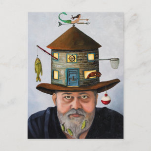 Der Fischer Postkarte