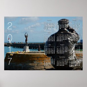 DER FISCHER UND DIE SIRENE Kalenderposter 2017 Poster