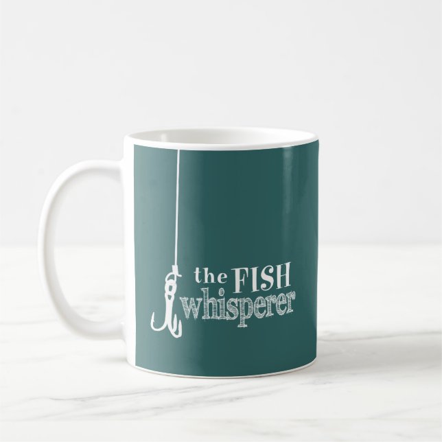 Der FischeWhisperer (kundengerechte Farben) Kaffeetasse (Links)