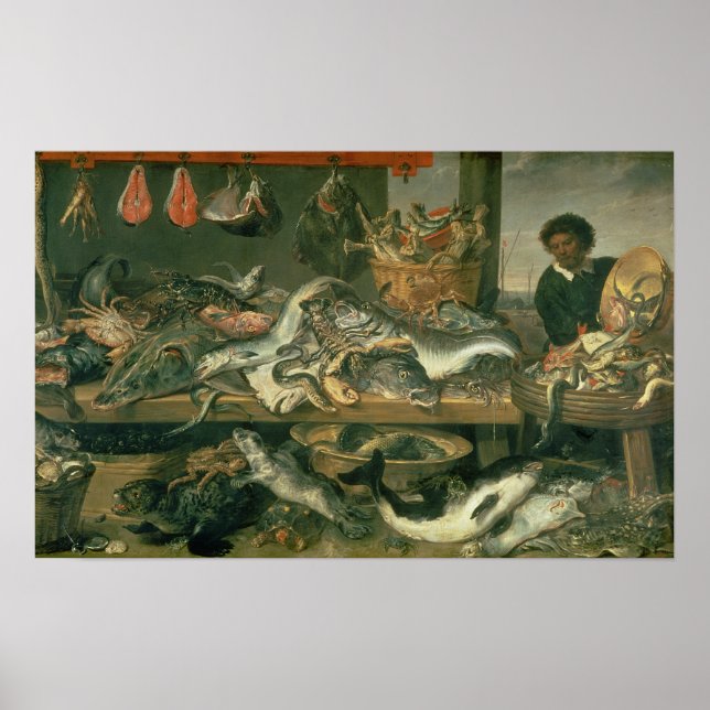 Der Fischmarkt 1618-21 Poster (Vorne)