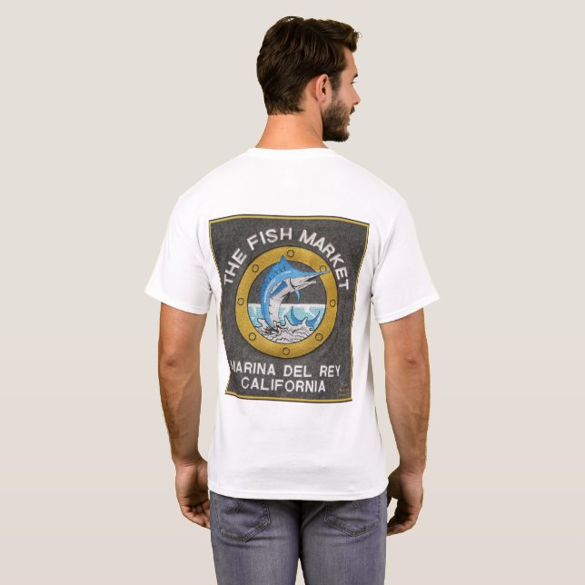 Der Fischmarkt - Marina del Rey CA T-Shirt (Schwarz voll)