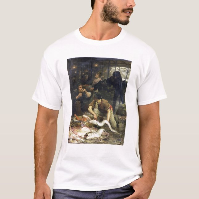 Der Fischmarkt morgens, 1880 T-Shirt (Vorderseite)