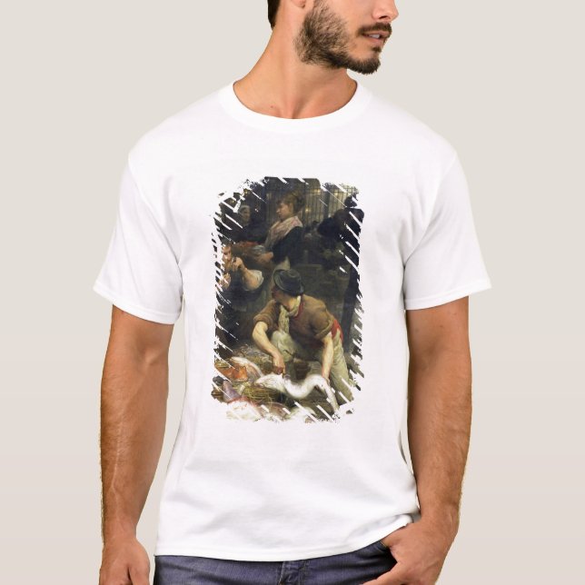 Der Fischmarkt morgens, 1880 T-Shirt (Vorderseite)