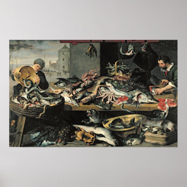 Der Fischmarkt Poster (Vorne)