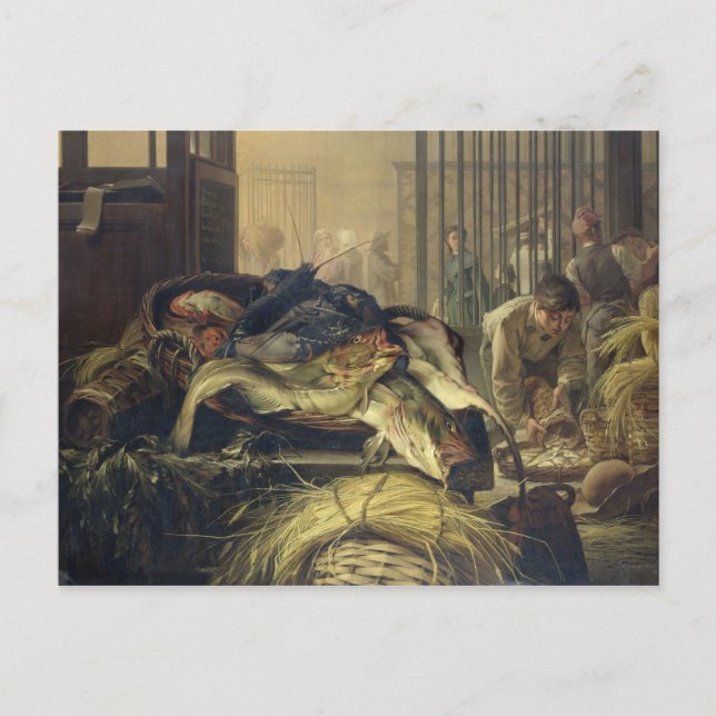 Der Fischmarkt Postkarte (Vorderseite)