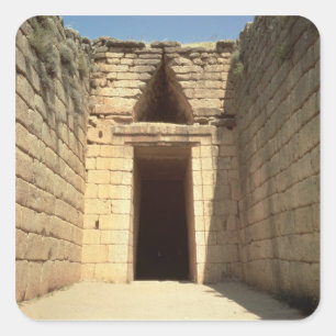 Der Fiskus von Atreus, c.1300 BC Quadratischer Aufkleber