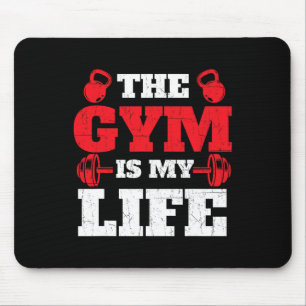 Der Fitnessraum ist mein Leben - Trainingsschwanz Mousepad