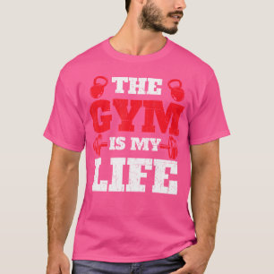 Der Fitnessraum ist mein Leben - Trainingsschwanz  T-Shirt