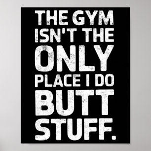 Der Fitnessraum ist nicht nur ein Ort, an dem ich  Poster