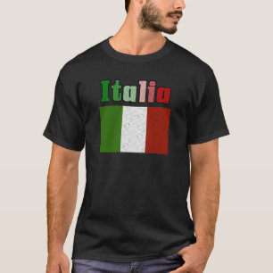 Der Flaggen-Männer Italiens die Vintagen T - T-Shirt