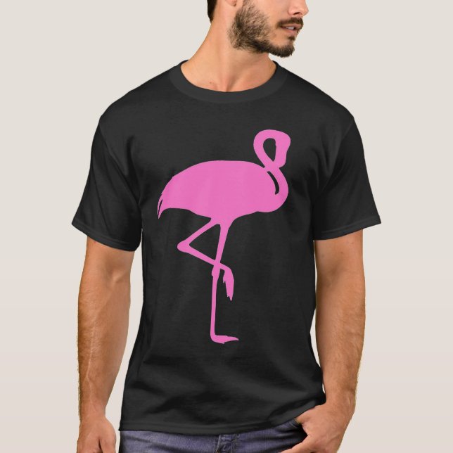 Der Flamingo der Männer T-Shirt (Vorderseite)