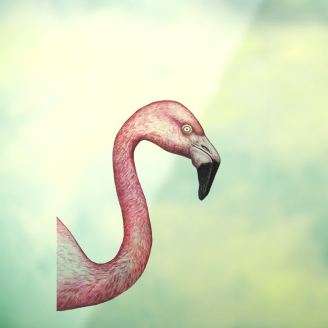 Der Flamingo Fensteraufkleber (Blatt 3)