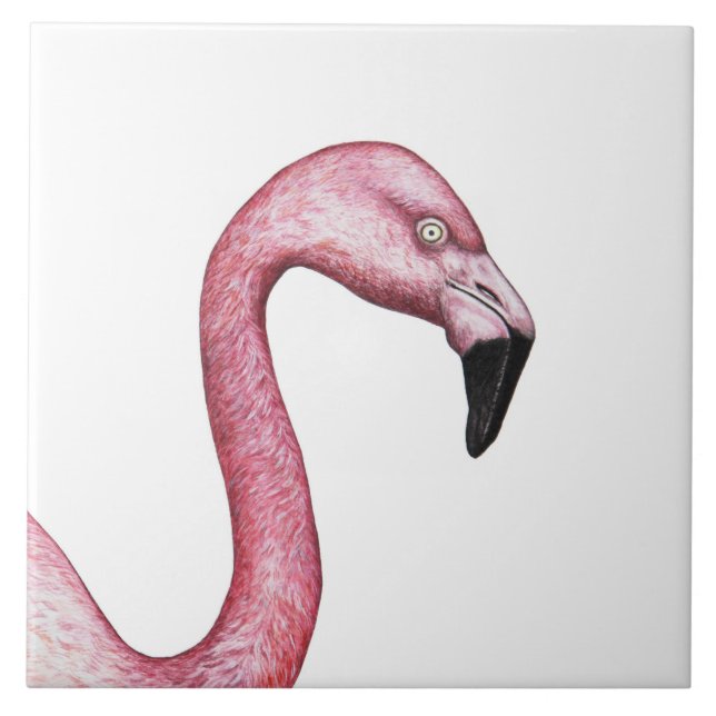 Der Flamingo Fliese (Vorderseite)