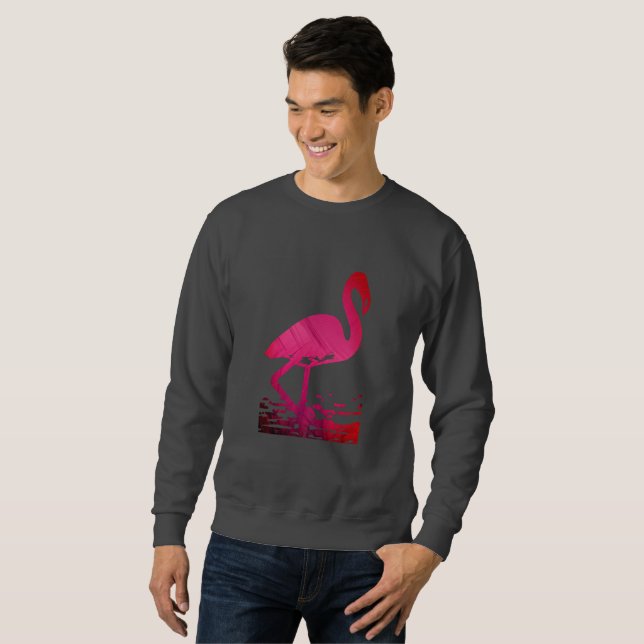 Der Flamingo-Hüter Sweatshirt (Vorne ganz)