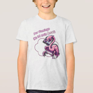 Der Flamingo (Wo ist mein Rosa?) Tri-Blend Shirt