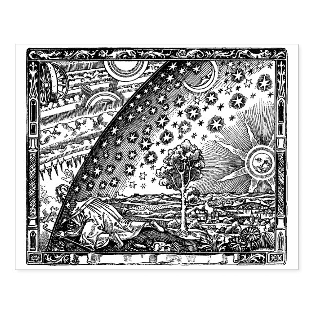 Der Flammarion Gummistempel (Prägung)