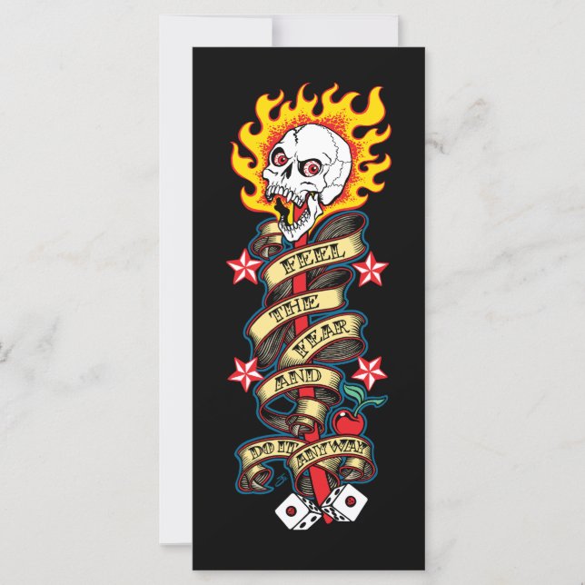 Der flammende Schädel spürt die Angst (Vorderseite)