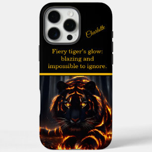 Der flammende Tiger feiert die Nacht iPhone 16 Pro Max Hülle