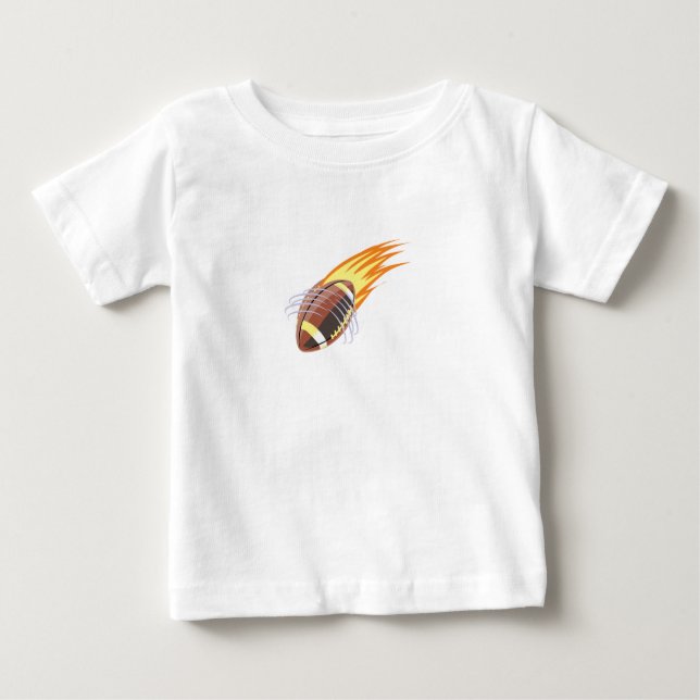 Der Flammenfußball - Baby T-shirt (Vorderseite)