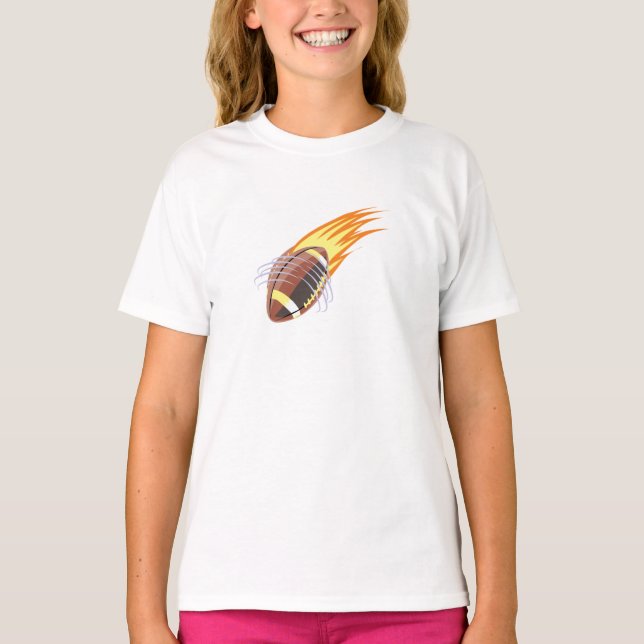 Der Flammenfußball - T-Shirt (Vorderseite)