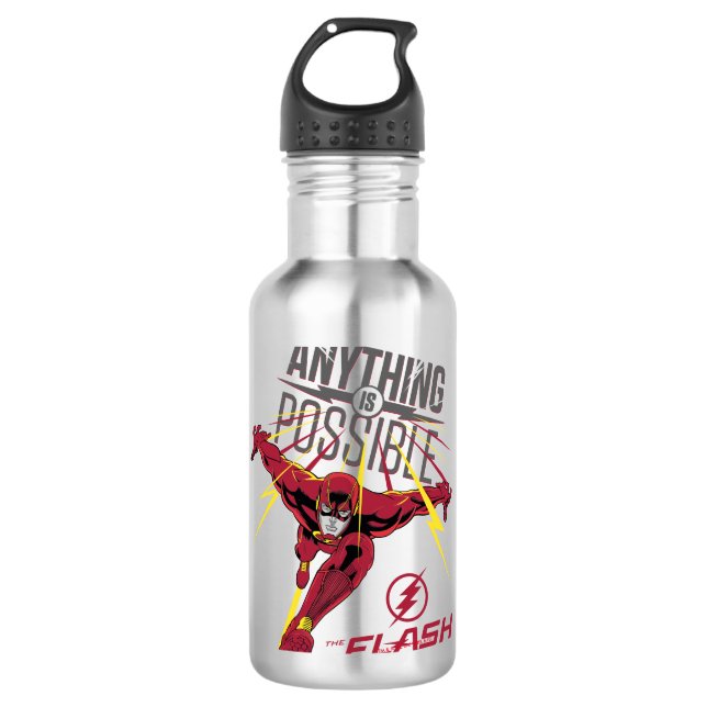 Der Flash | "Alles ist möglich" Edelstahlflasche (Vorderseite)