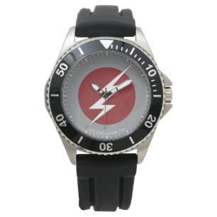 Der Flash Blitz-Bolt-Logo Armbanduhr