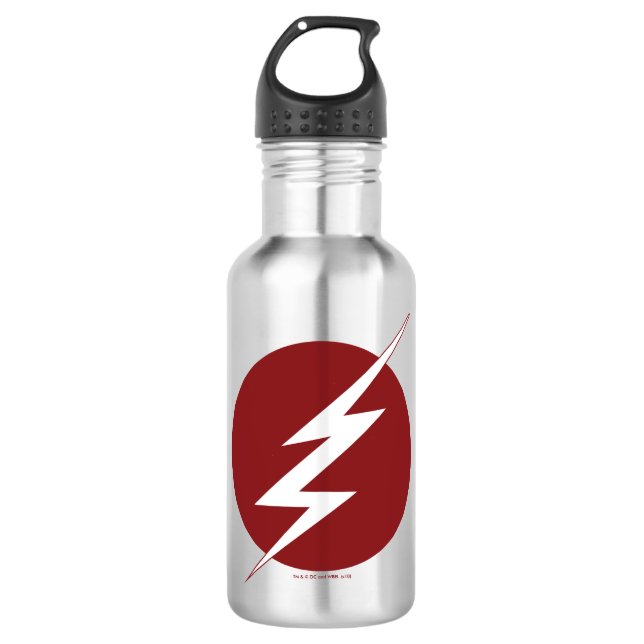 Der Flash | Blitz-Bolt-Logo Edelstahlflasche (Vorderseite)