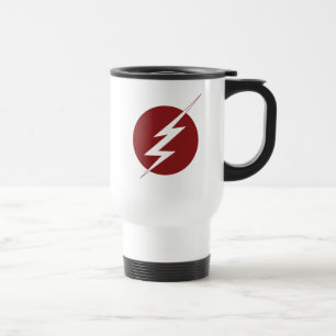 Der Flash Blitz-Bolt-Logo Reisebecher